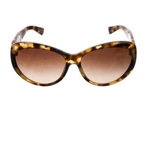 Michael Kors Brown Tortoiseshell Acetate Oversize Sunglasses